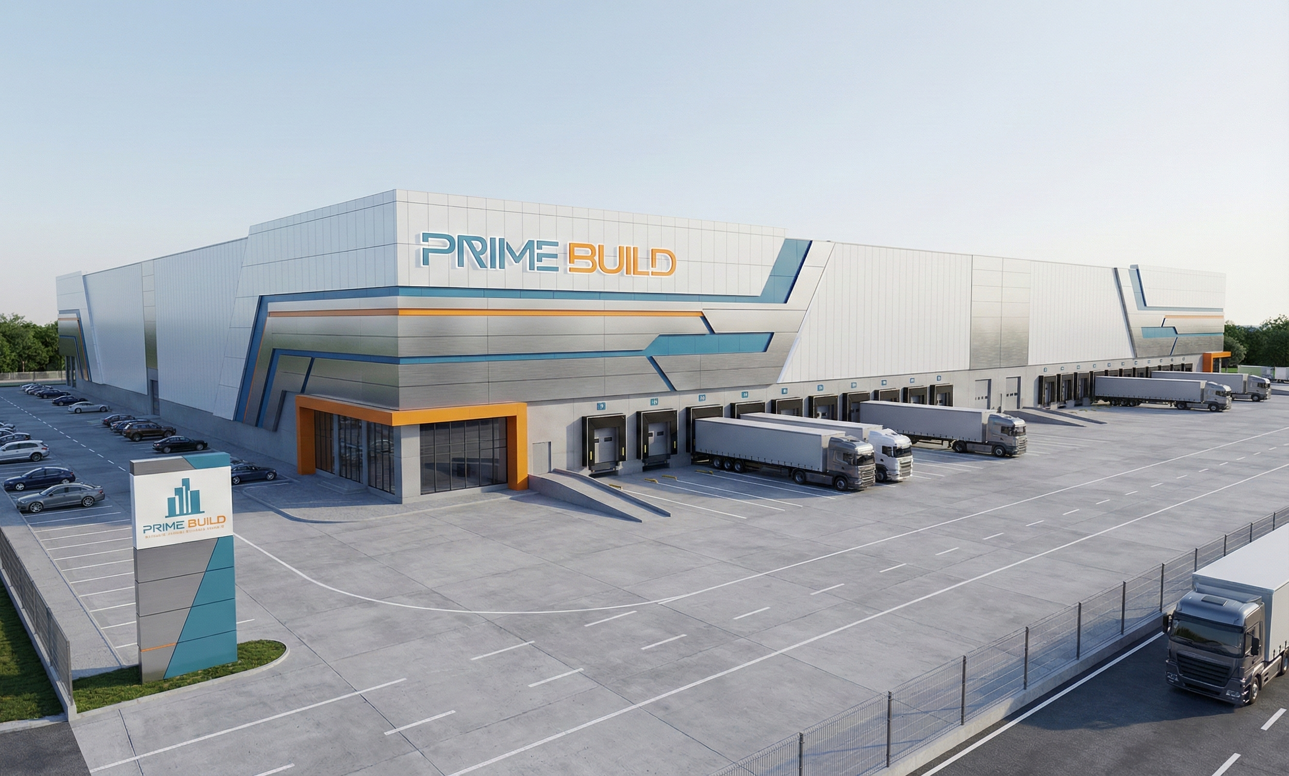 Conceptual Layout ศูนย์กระจายสินค้า พร้อม Loading Bay