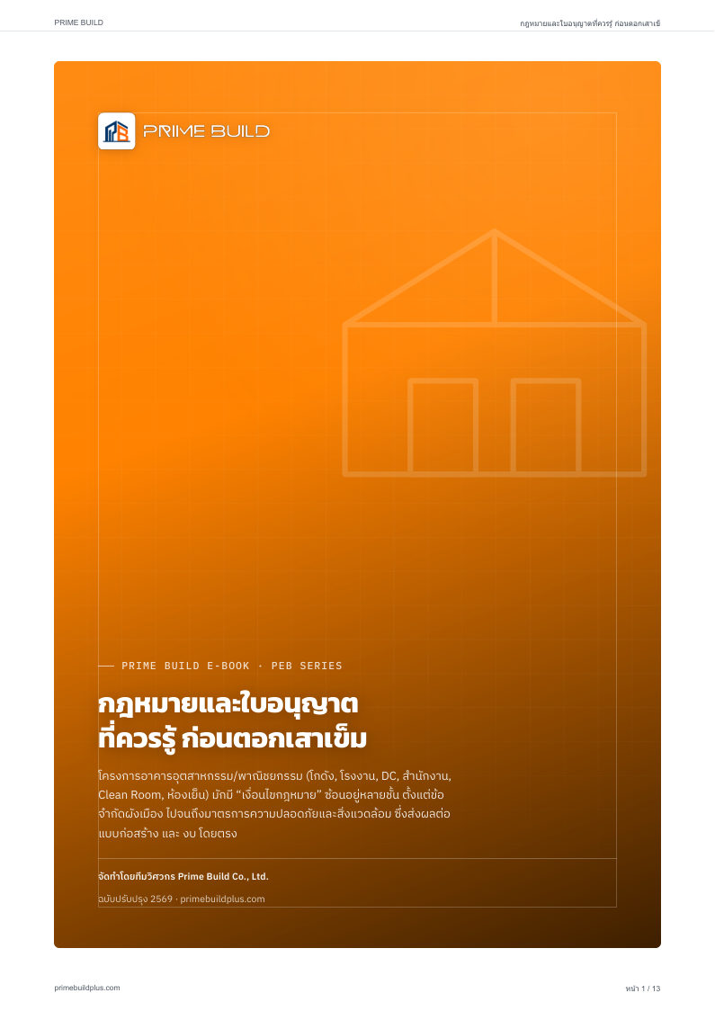 เอกสารกฎหมาย & ใบอนุญาต ก่อนตอกเสาเข็ม