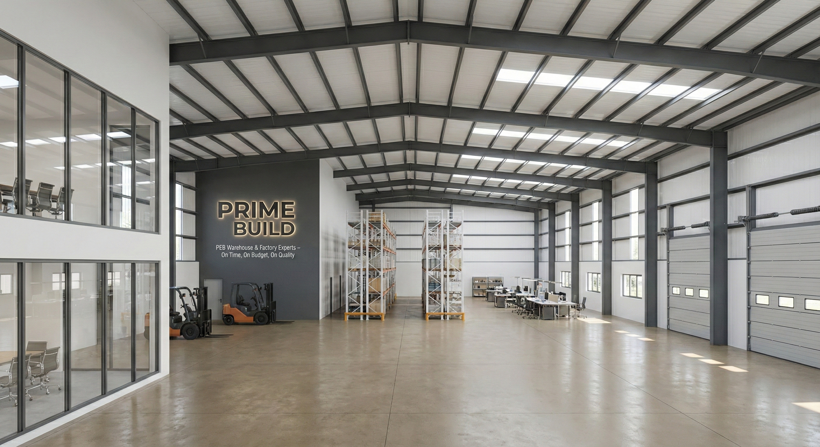 ภาพตัวอย่างงานพื้นอุตสาหกรรมคอนกรีตขัดมัน